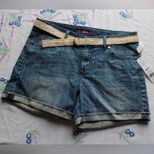 New Elle Jean Shorts with Crochet Belt